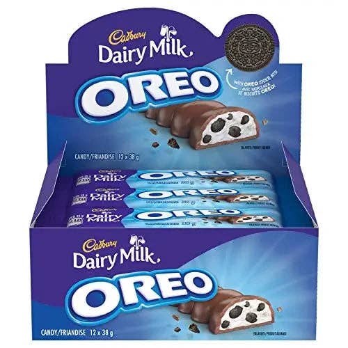 Echo Sales America - Wholesale Chocolate Bar - Cadbury Dairy Milk Oreo 38g, case 12ct,
