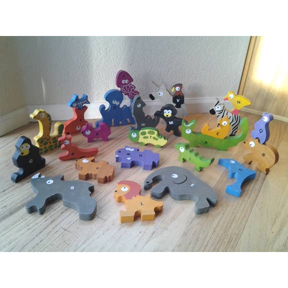 BeginAgain – wholesale Puzzle – Child – Animal Parade A to Z - Jumbo Version
