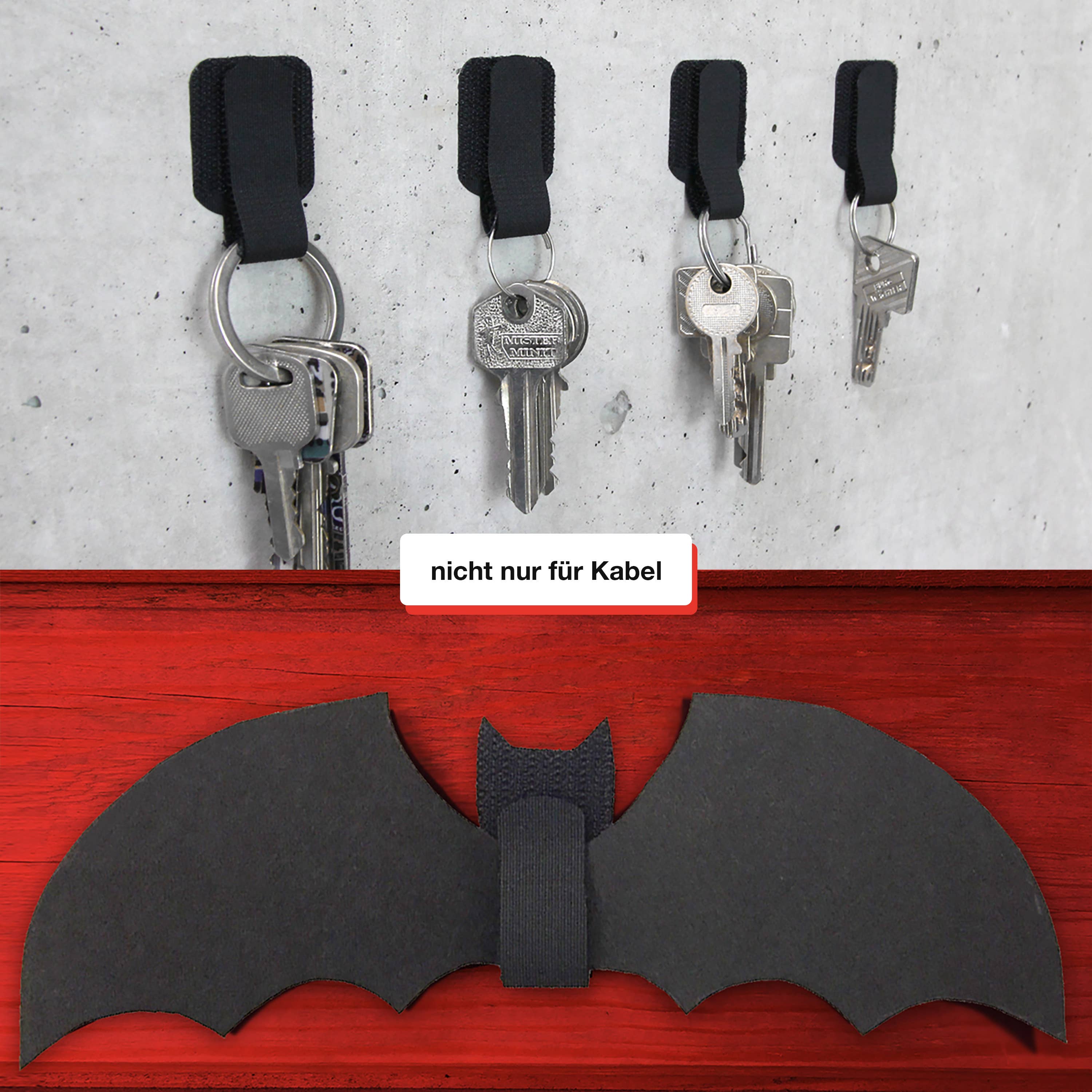 LABEL THE CABLE - Wholesale Cord Holder - LTC WALL STRAPS (50 Pcs - Black)4