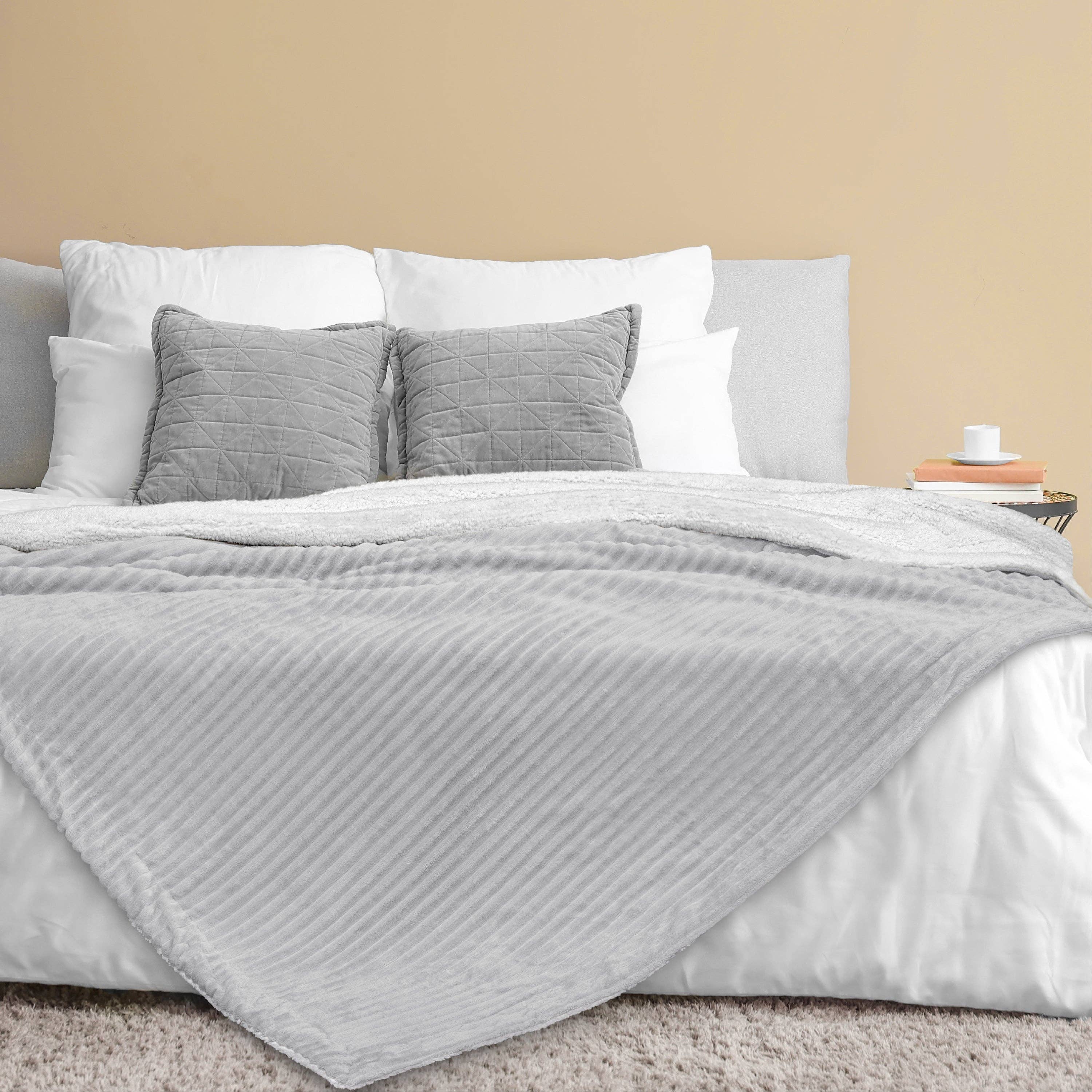 Pavilia - Vente Plaids - Plaid Sherpa côtelé84