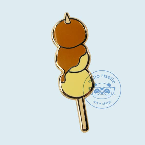 Squid/Fish Balls Filipino Street Food Enamel Pin for wholesale by Hello Riselle | Art + Shop