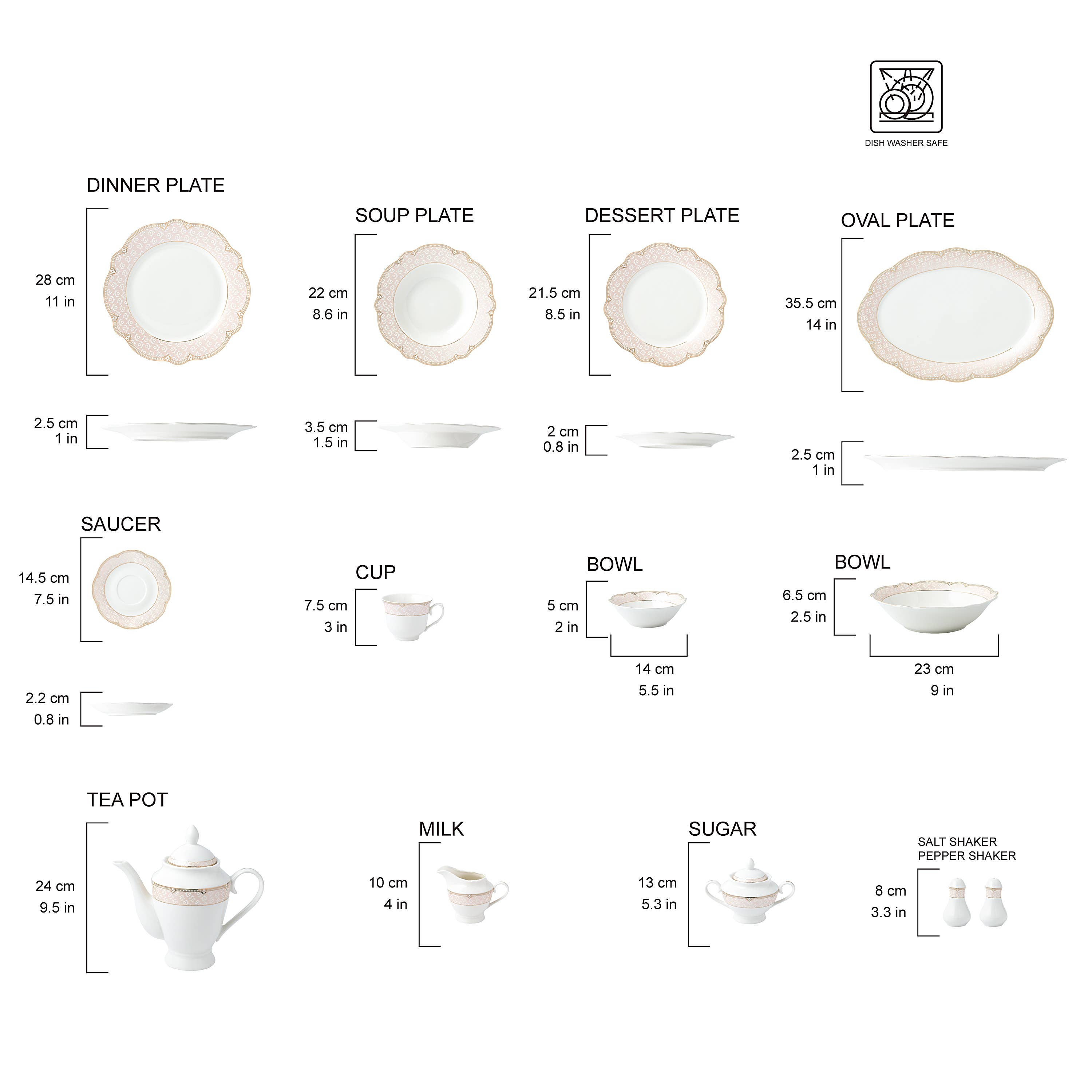 Gifts Plus - Wholesale Dinnerware Set - "Sandra" #10522G-57 (Pack 1)1