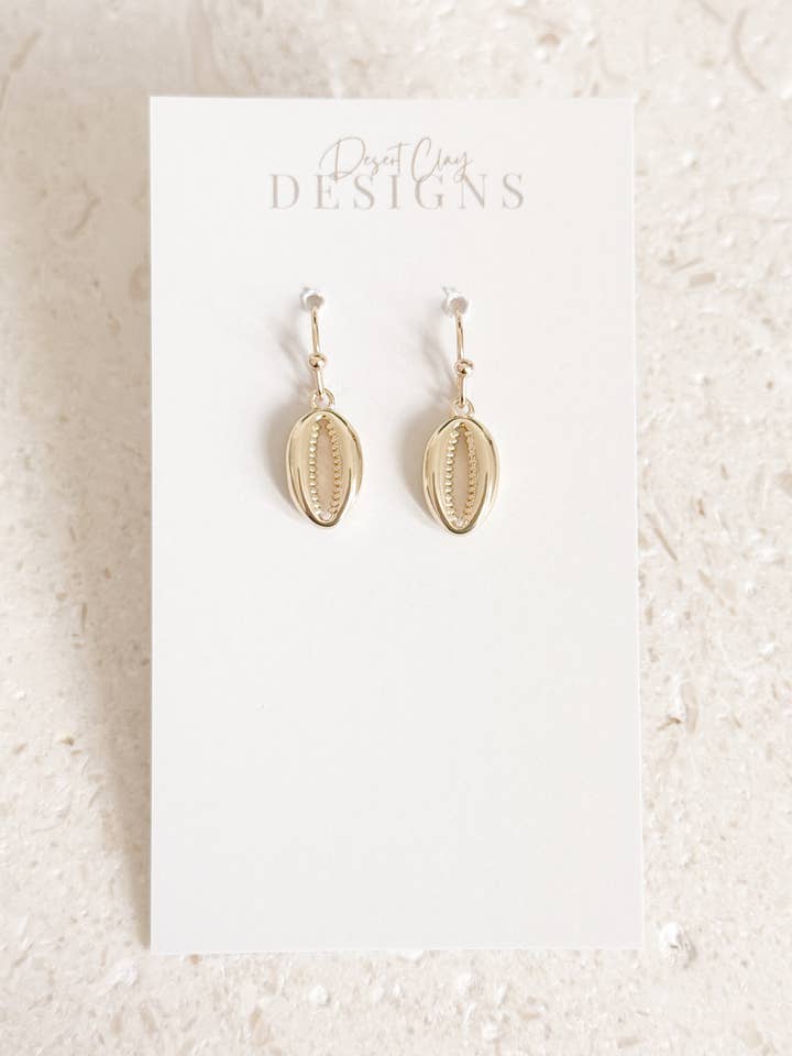 Cowrie Mini Dangles for wholesale by Desert Clay Designs
