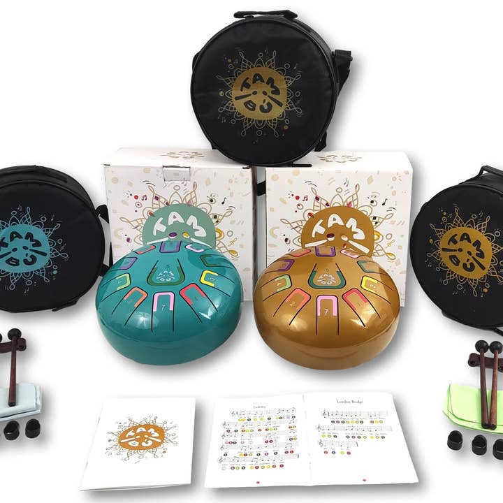 TAMBÚ 8" Steel Tongue Drum 11 noter for engroshandel hos Juegaconmigo