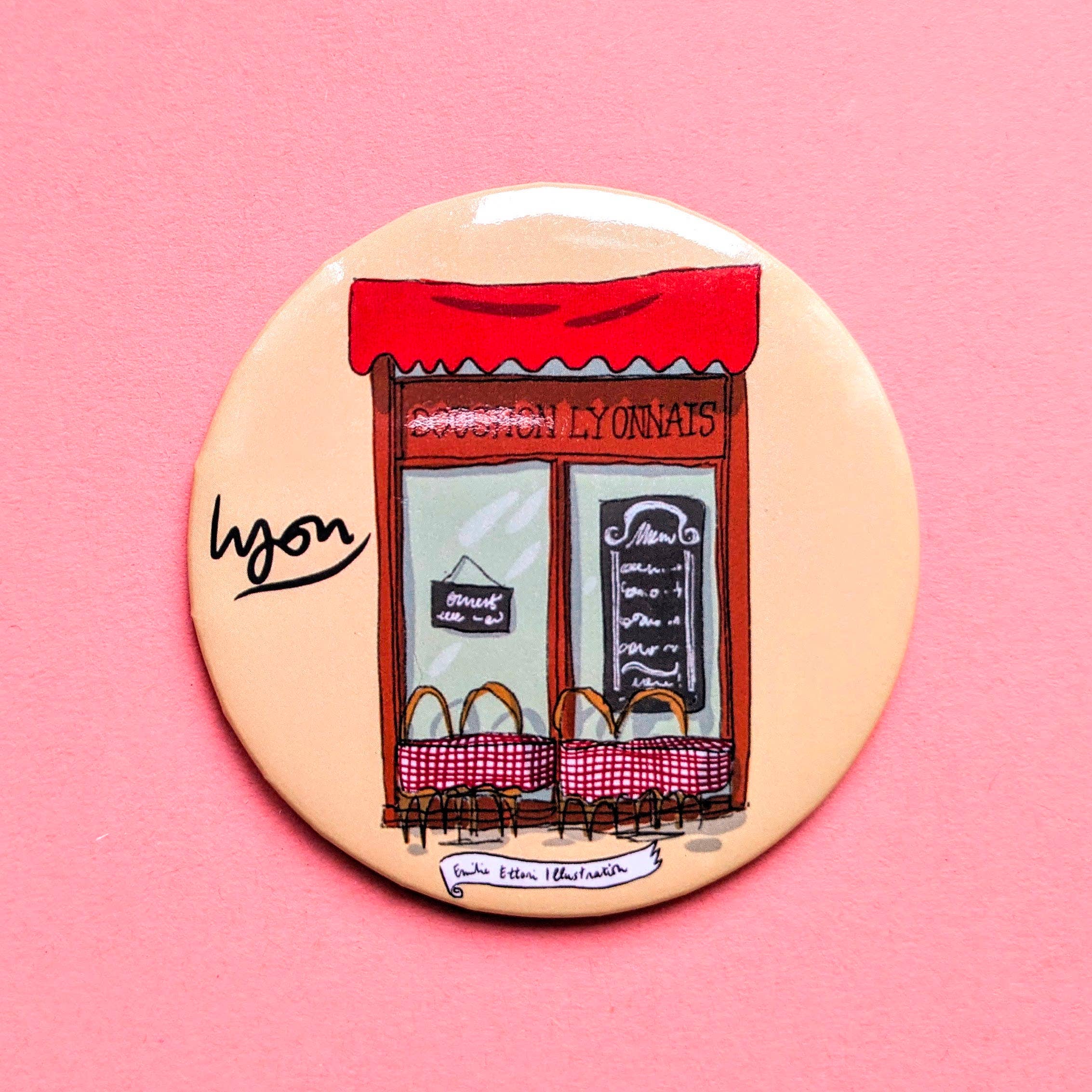 EMILIE ETTORI ILLUSTRATION – wholesale Magnet – Lyonnais Cork Magnet0