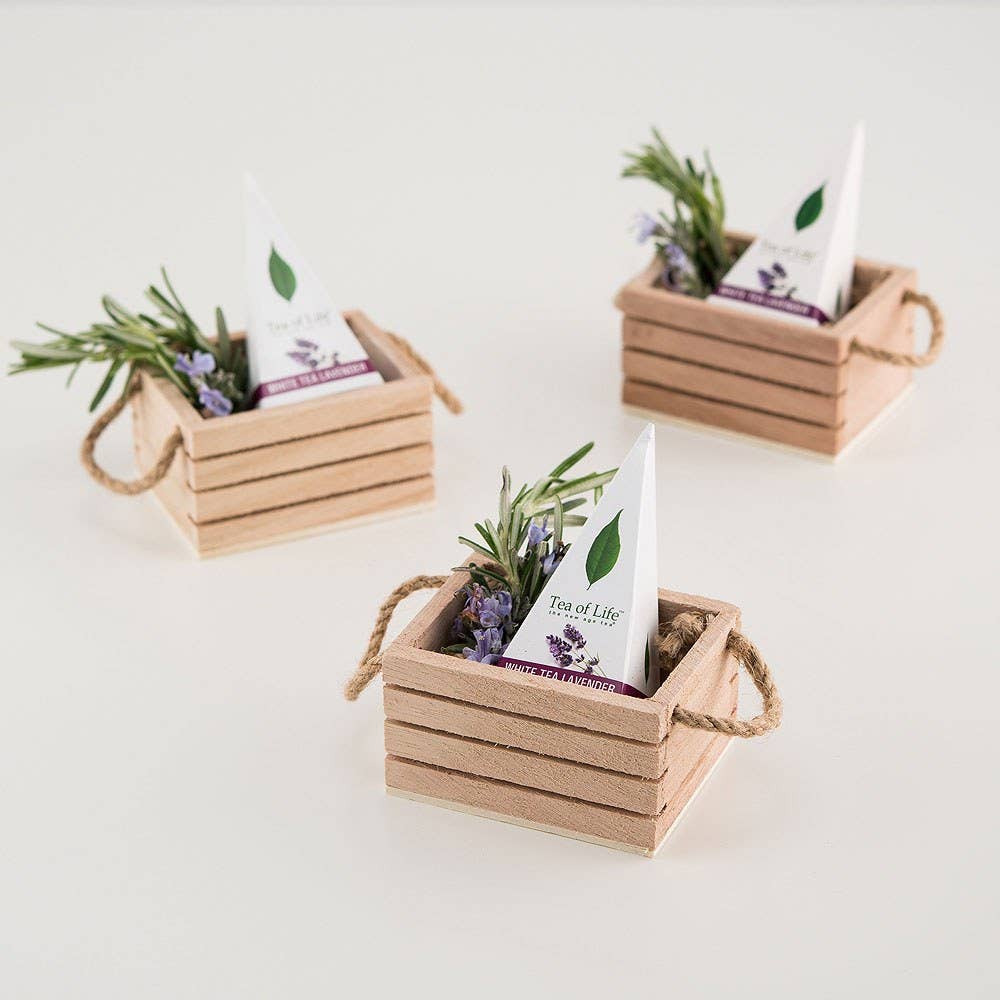 Weddingstar Inc. - Wholesale Party Favor Bag/Box - Mini Wooden Crate with Jute Handles2