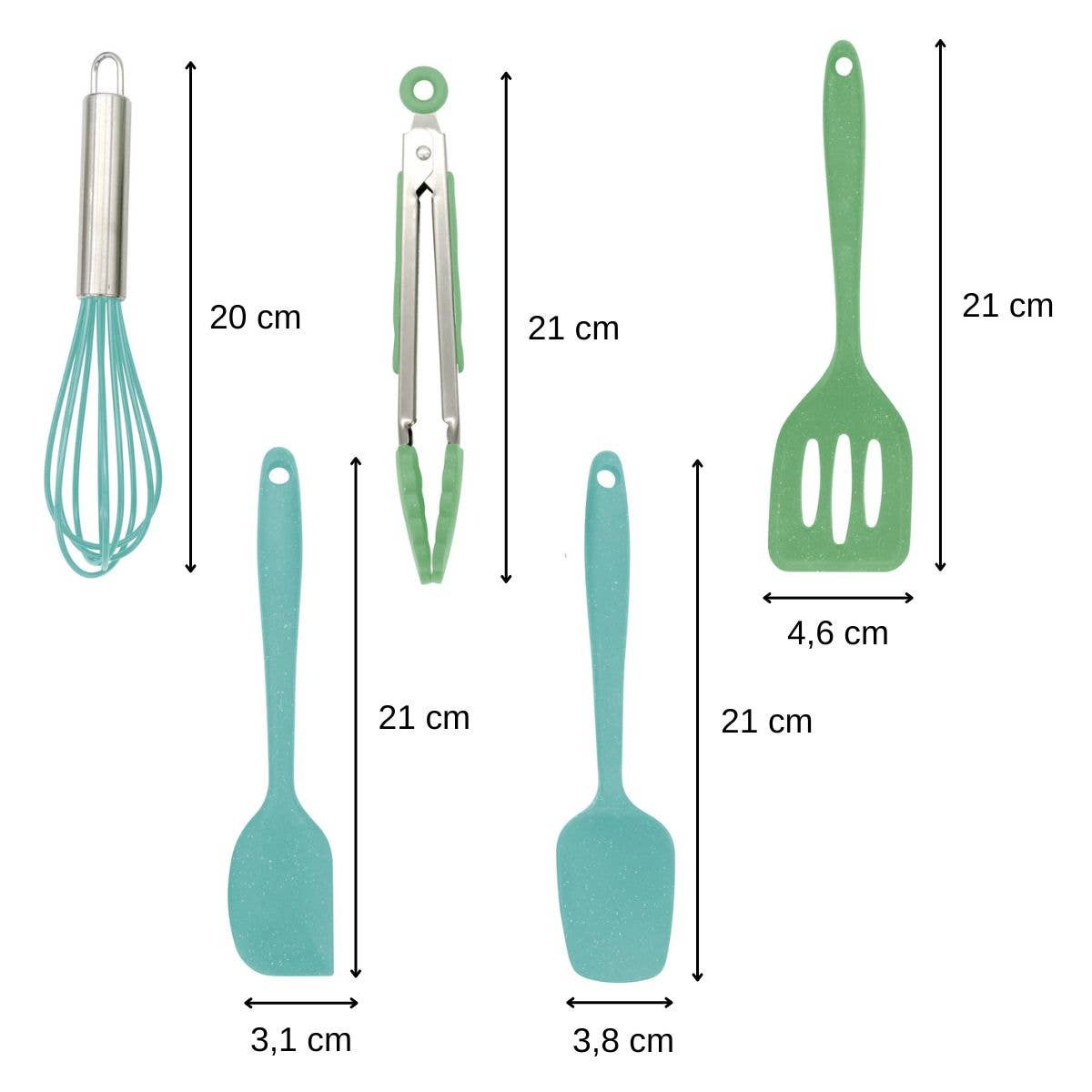 Fackelmann - Wholesale Kitchen Utensil Set - 5 Fackelmann silicone children's kitchen utensils2