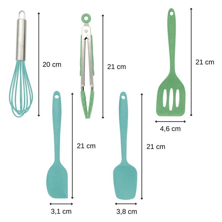 Fackelmann - Wholesale Kitchen Utensil Set - 5 Fackelmann silicone children's kitchen utensils2