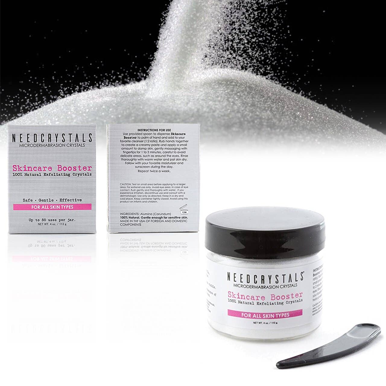JMB Products Inc. / NeedCrystals – Engroshandel Ansigtspeeling – Microdermabrasion krystaller DIY eksfolierende Facial Scrub hud6