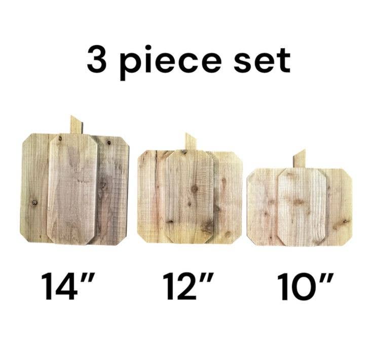 Rockin'Wood - Vente Enseigne d'extérieur - Panneaux de citrouille blancs rustiques pour décoration de porche d'automne1