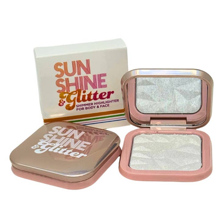 Sunshine & Glitter - Wholesale Makeup Highlighter - Sunshine & Glitter Highlighter Shimmer Compacts