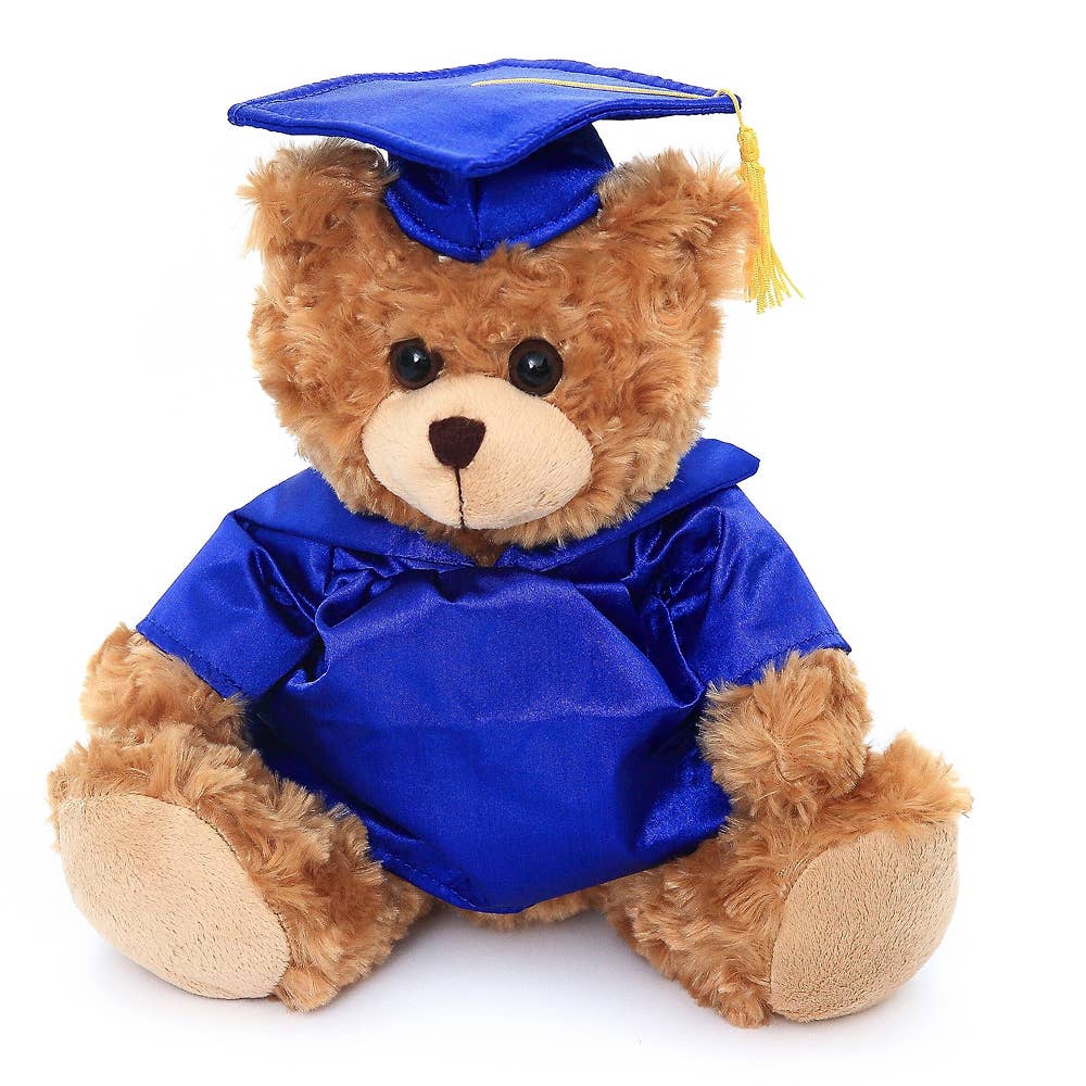 Plushland - Wholesale Stuffed/Plush Toy - Kids & Baby - 11″ Graduation Mocha Bear Plush | Plush in Custom Cap & Gown3