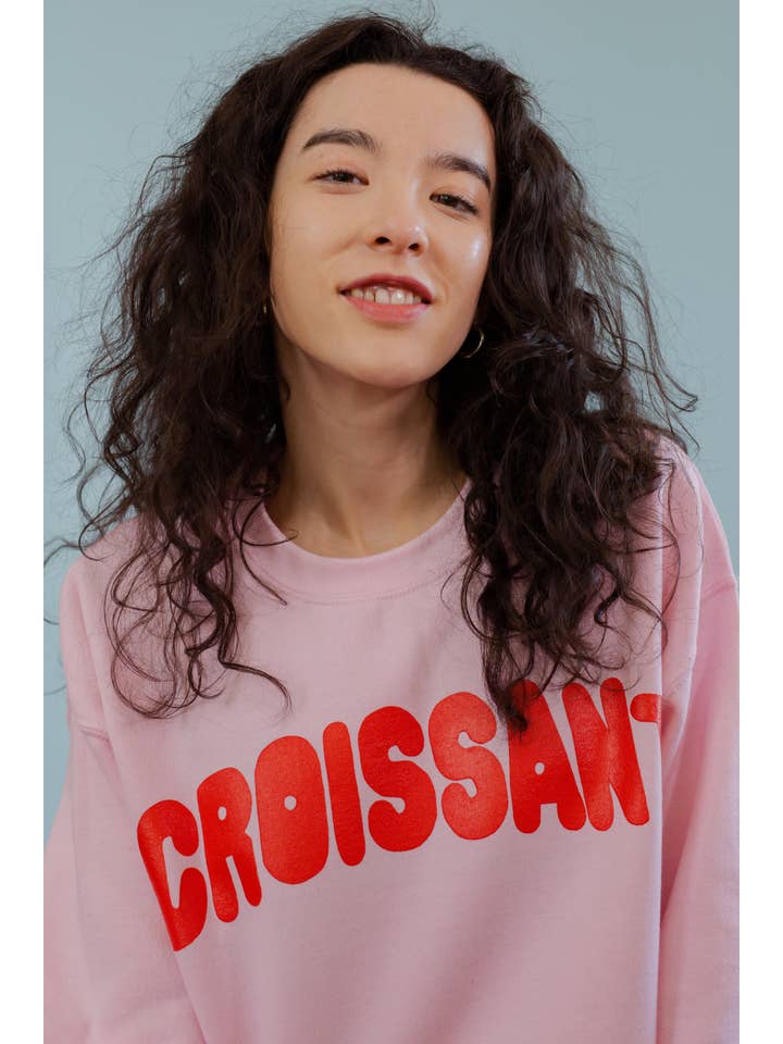 Limpet Store - Wholesale Graphic Sweatshirt - Women's - The Croissant Oversized Sweatshirt