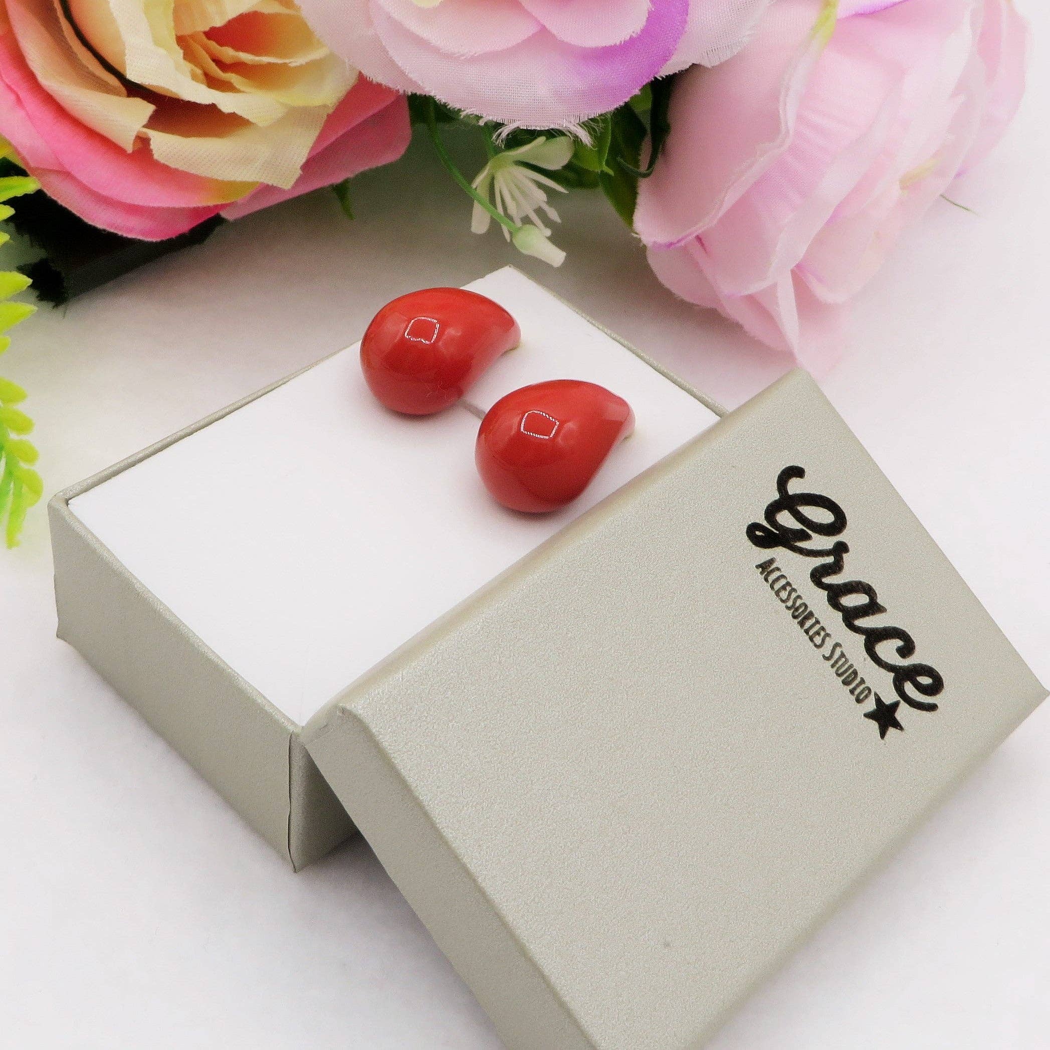 Daemon srls - Wholesale Dangle Earrings - DROP COLOURS - ACCIAIO INOSSIDABILE ~ Paio Orecchini goccia bombe' smaltati9