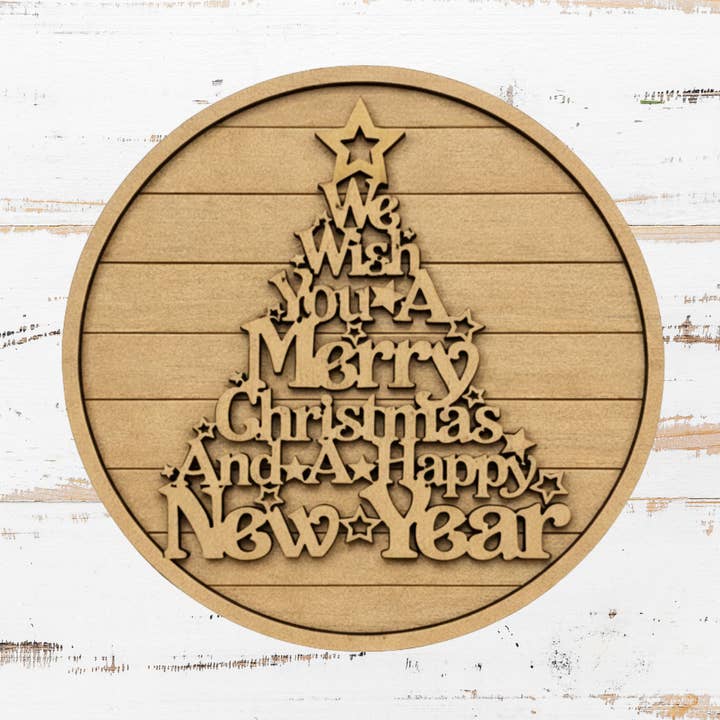 We wish you a Merry Christmas Add-On | Interchangeable “O”– Home Sweet Home DIY Kit for wholesale by Crazy Daisy Designs