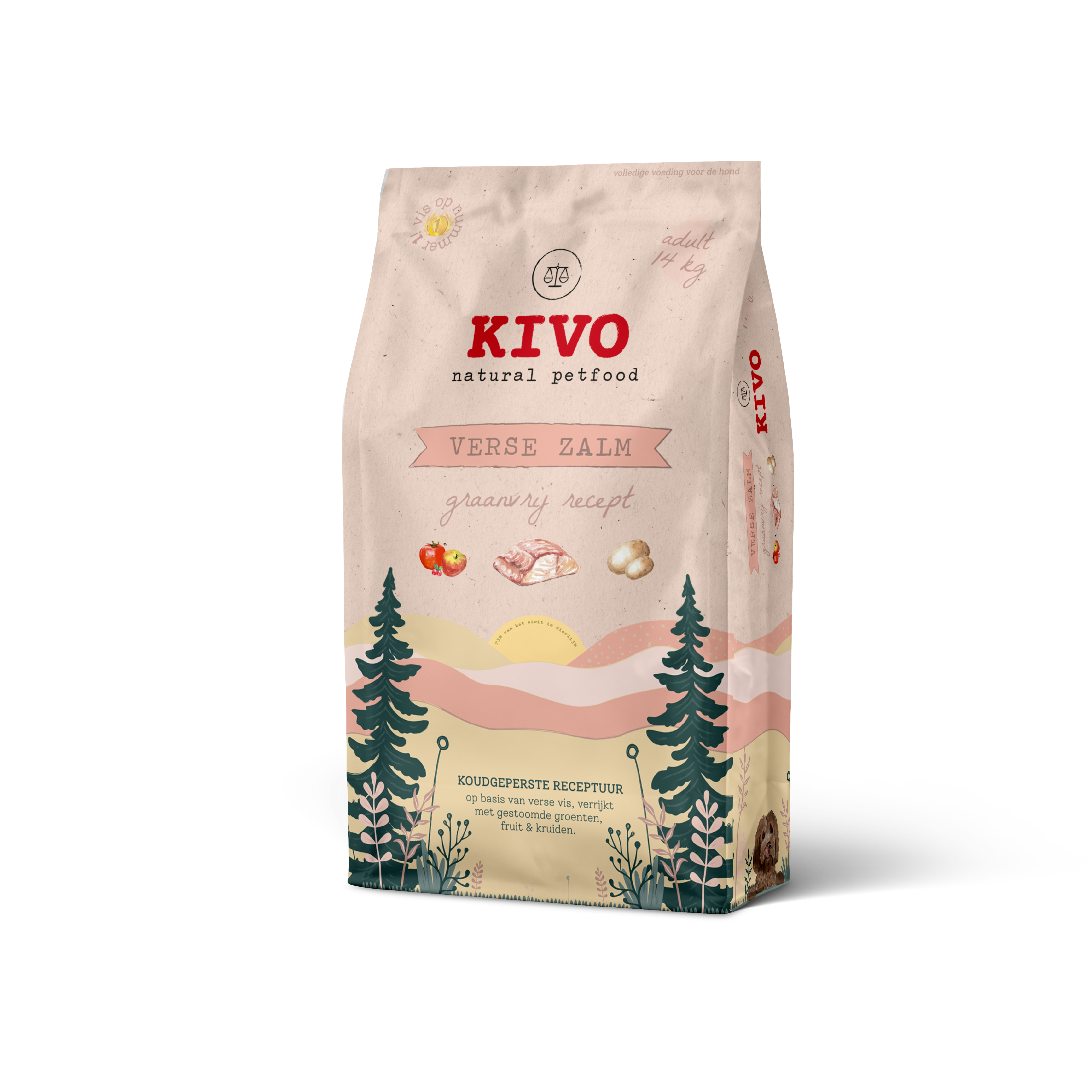 Kivo Petfood - Venta al por mayor Comida - Perros - Salmón fresco prensado en frío sin cereales1