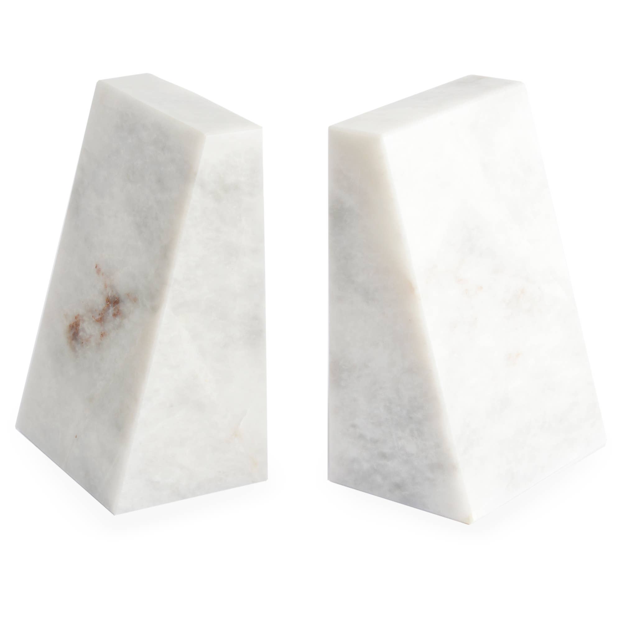 British Fossils - Wholesale Bookend - Marble Wedge Bookends1