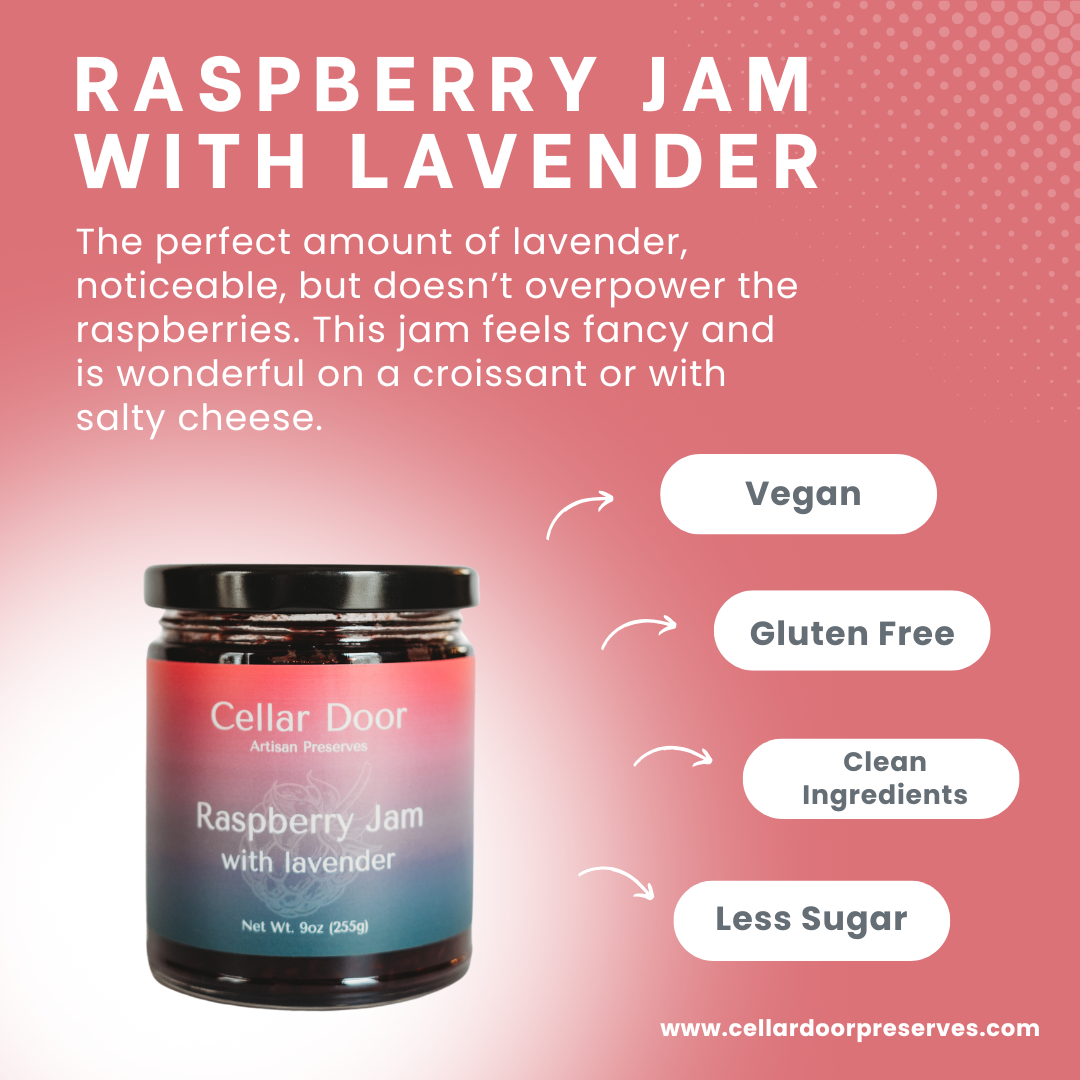 Cellar Door Preserves - Wholesale Jam/Jelly - Raspberry Jam with Lavender1
