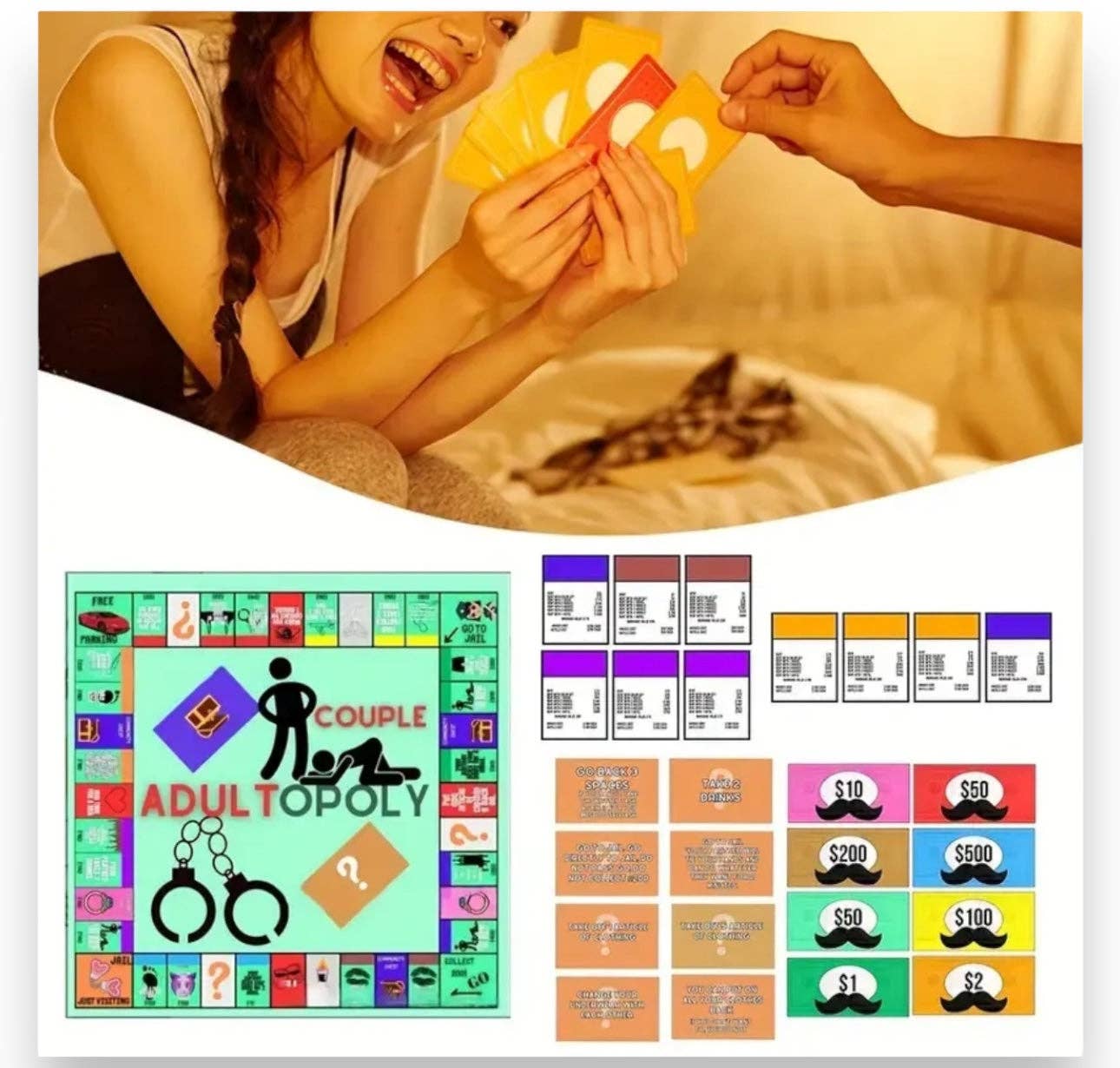 Kinky Pleasure - Wholesale Board Game - Kinky Pleasure - T110 - Adultopoly 18+ - Couple Games3