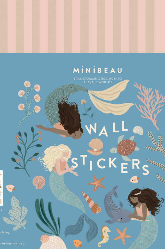 Minibeau – Großhandel Wandtattoo/-sticker – Meerjungfrau-Wandsticker | Unterwasser-Wandsticker5