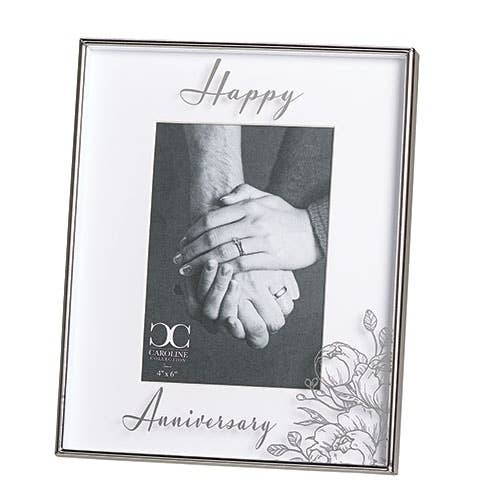 Roman - Wholesale Decorative Tabletop Object - Happy Anniversary Floating Frame (4x6); Caroline Collection0
