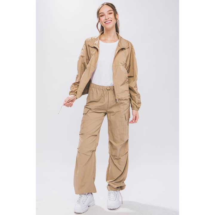 Apolline - Wholesale Pants - Women's - Loose Fit Parachute Cargo Pants13