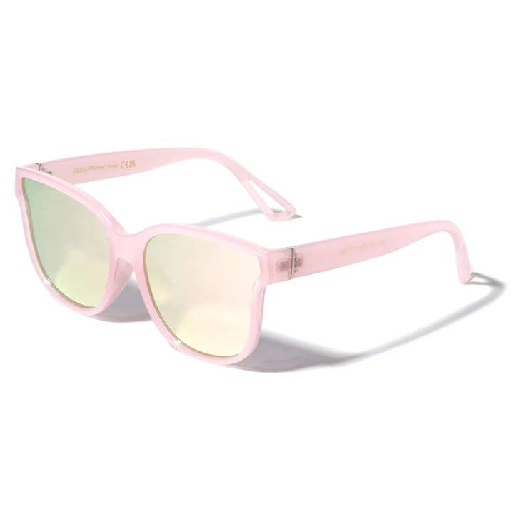 Retro roséguld platt linsram p6202-ft-rosa för wholesale av Sunrayzz Imports