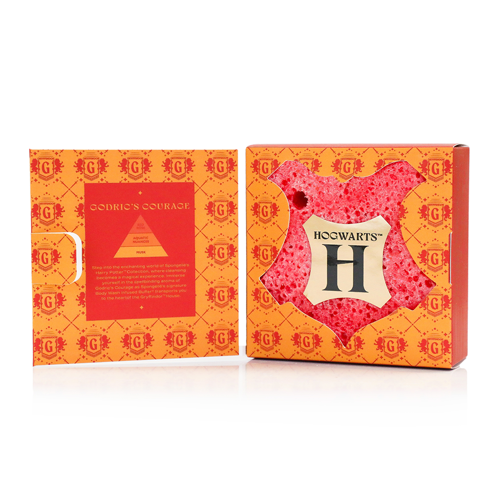 Spongellé | Valentines Day Gifts | Easter Gifts - Wholesale Bath Pouf/Sponge - Gryffindor™ Godric's Courage Buffer Harry Potter™ Collection4