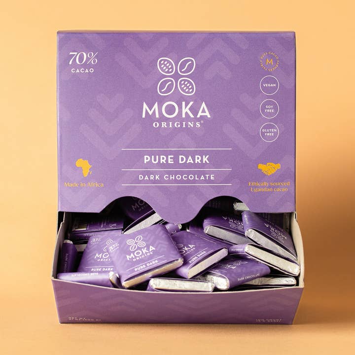 Boîte de Mini Chocolats Pure Dark pour la vente par Moka Origins