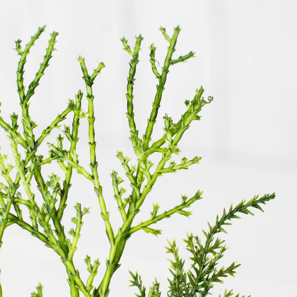 Factory Direct Craft - Wholesale Artificial Plant - 10" Weatherproof Artificial Cypress Pine Pick4