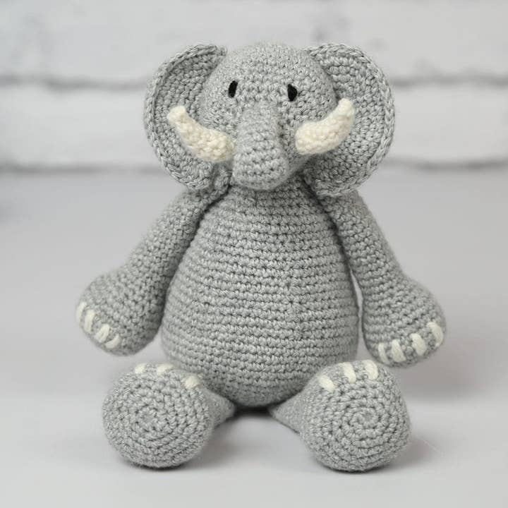 Wool Couture Company - Wholesale DIY Craft Kit - Roy Elephant Crochet Kit