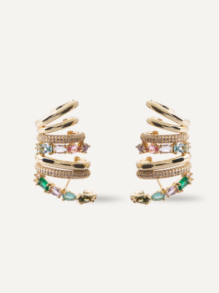 Quinn Earrings - Silver for wholesale by Melania Clara