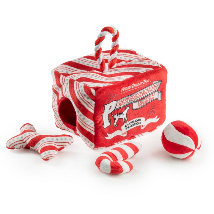 PuppermintBark Activity Stocking Stuffers Christmas Dog Toys for wholesale by Haute Diggity Dog