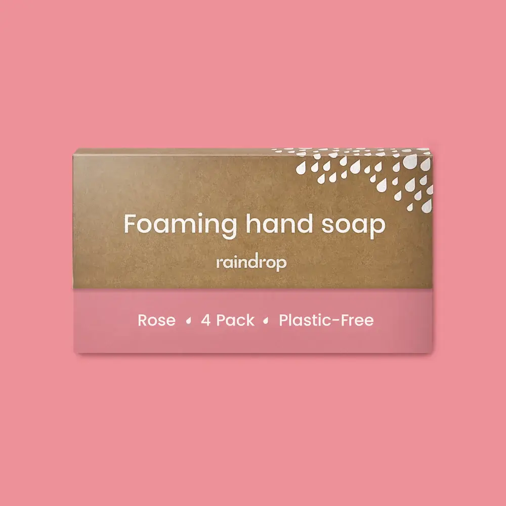 Raindrop Clean - Wholesale Hand Soap/Wash - Four Plastic Free Foaming Hand Soap Refills8