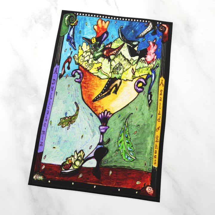 Torchon à salade de chaussures Wendy Costa pour la vente par Wendy Costa Studio