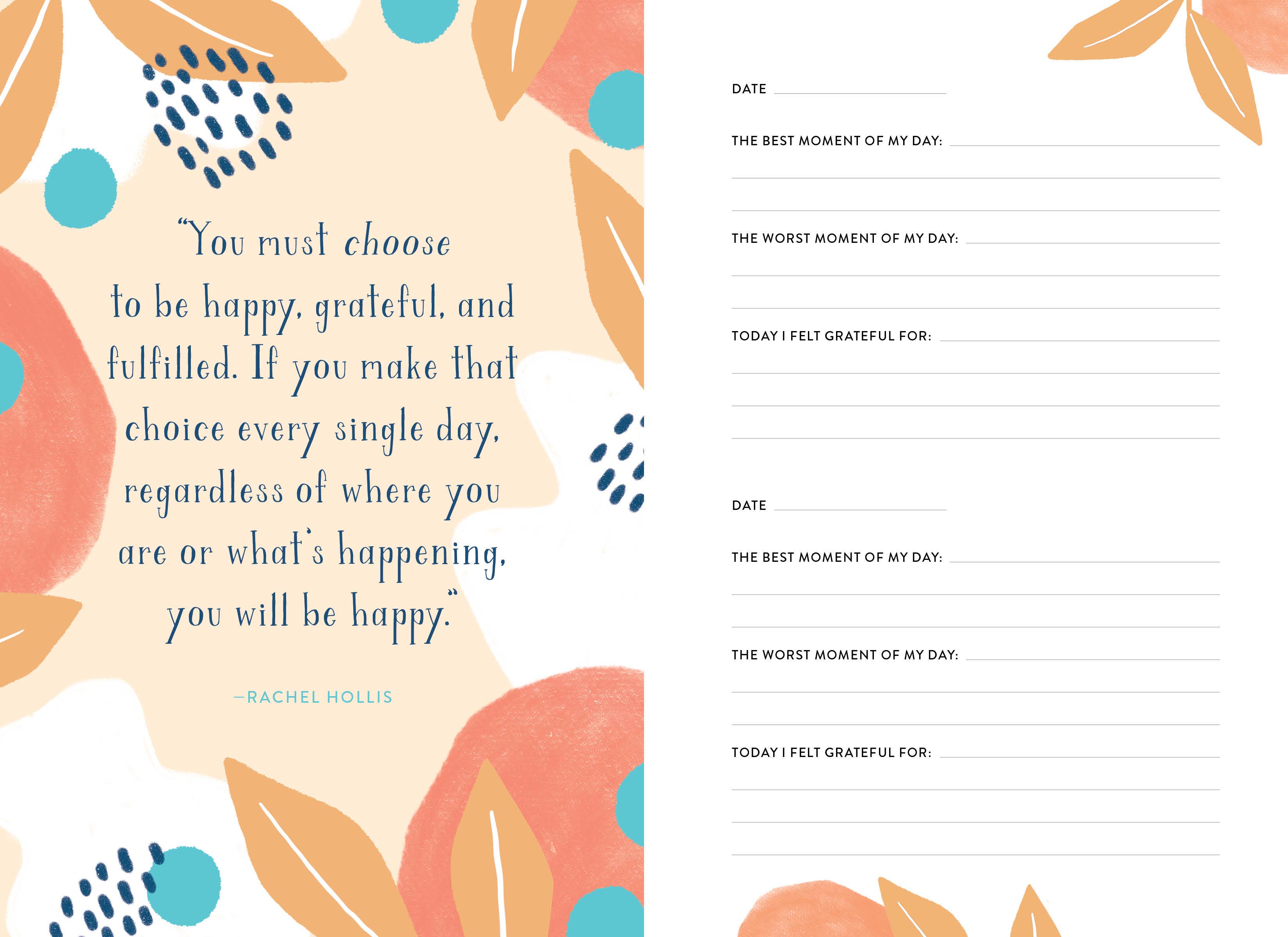 Blue Star Press - Wholesale Journal/Diary - Best Worst Grateful: A Daily 5 Minute Mindfulness Journal2