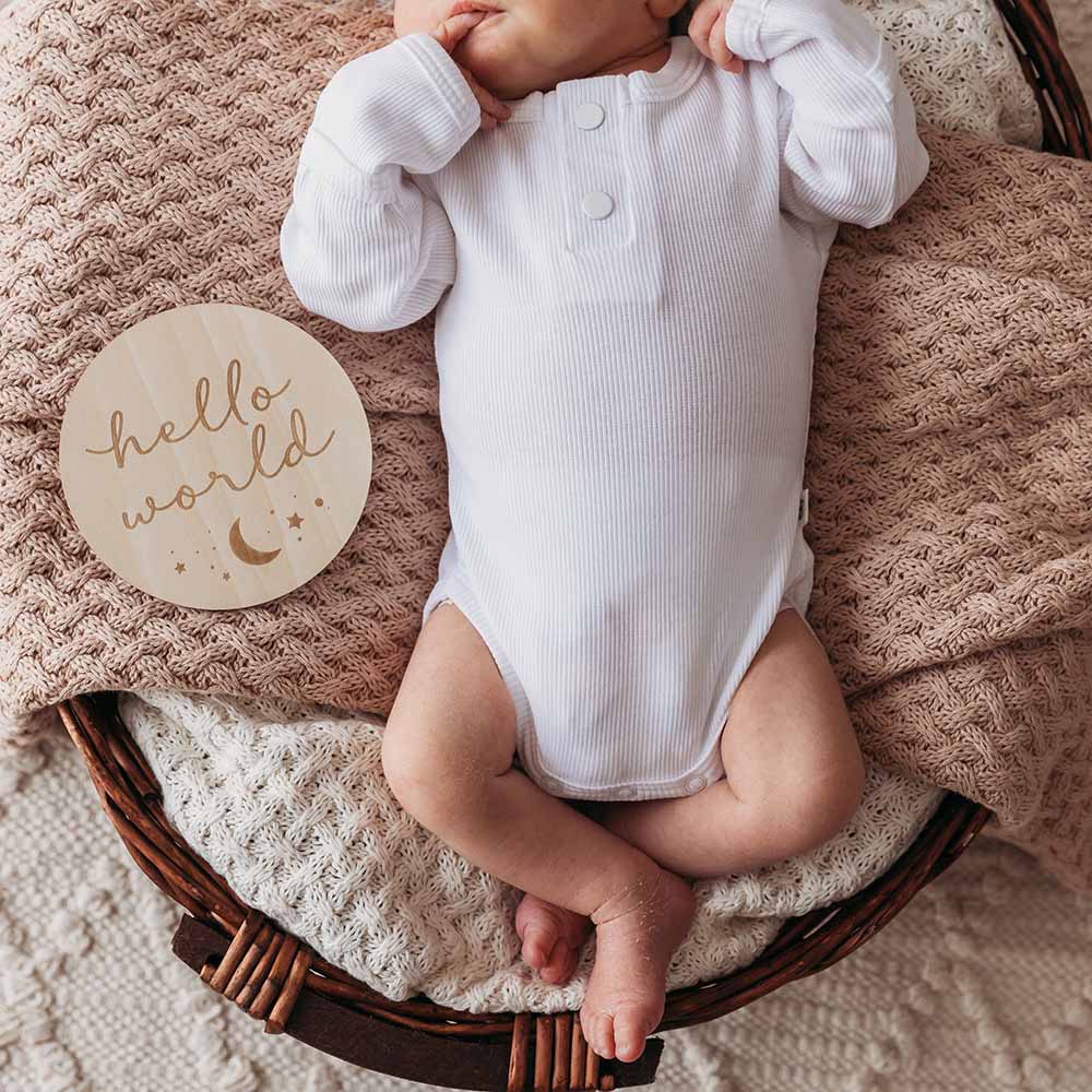 Snuggle Hunny – Engroshandel Bodysuit - Baby – Milk Langærmet Økologisk Bodysuit9