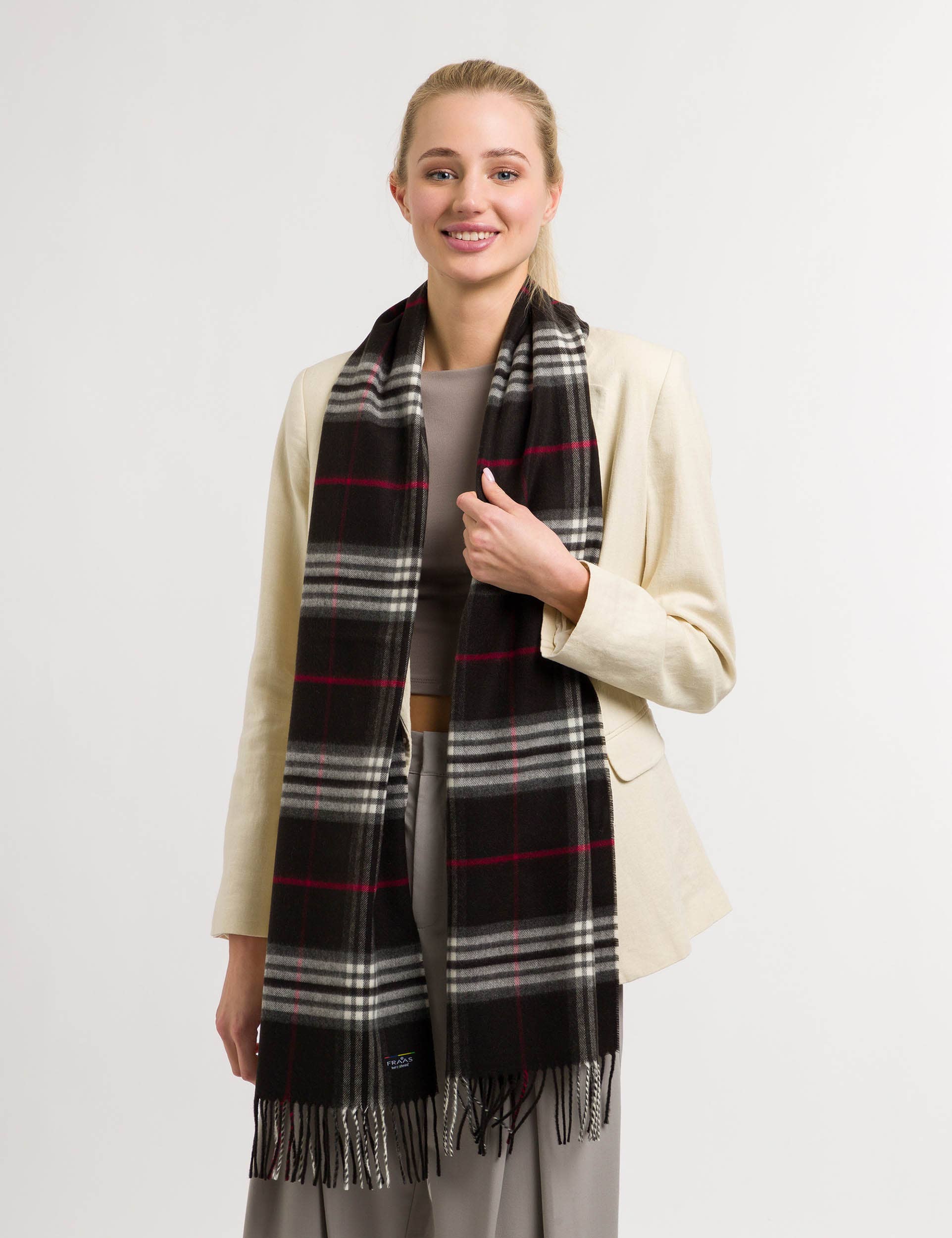 FRAAS - The Scarf Company - Wholesale Scarf - Women's - FRAAS Plaid Cashmink® Scarf14