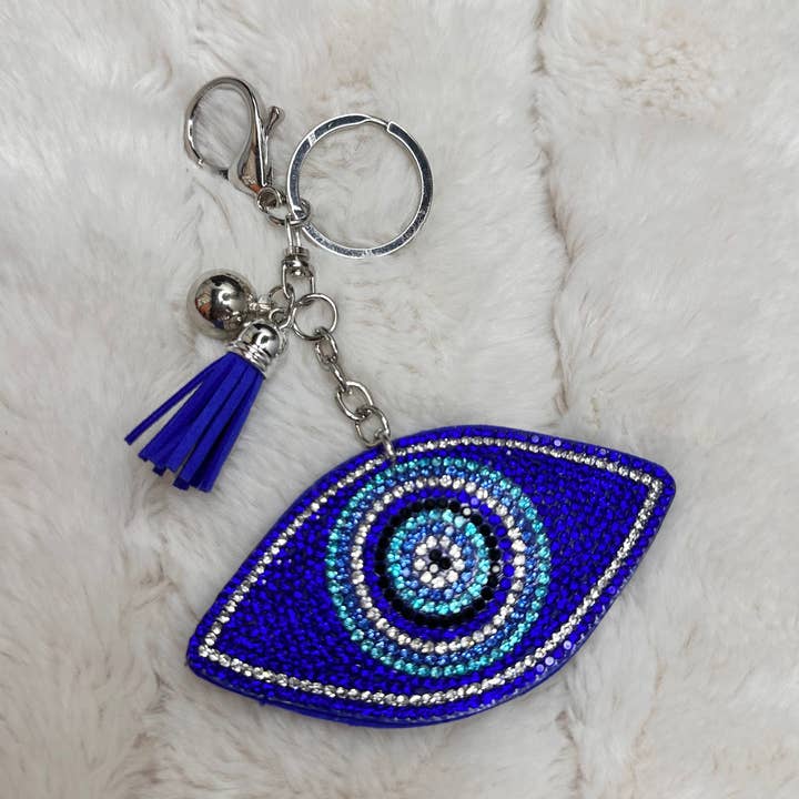 Evil Eye Bag Charms | Erika Williner Designs for wholesale by Erika Williner Designs