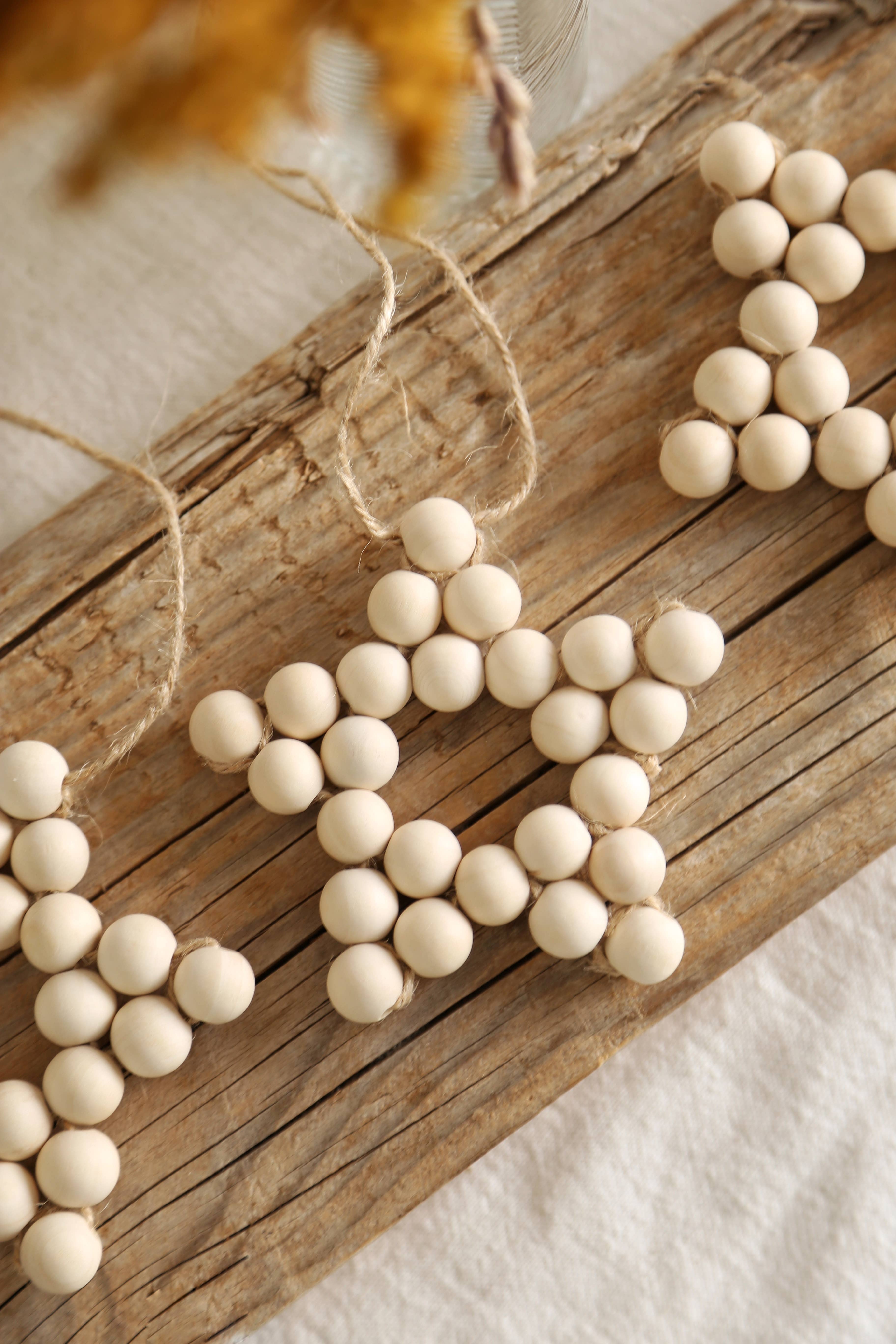 The Frenchie Knot – wholesale Ornament – Bead stars Christmas ornament1