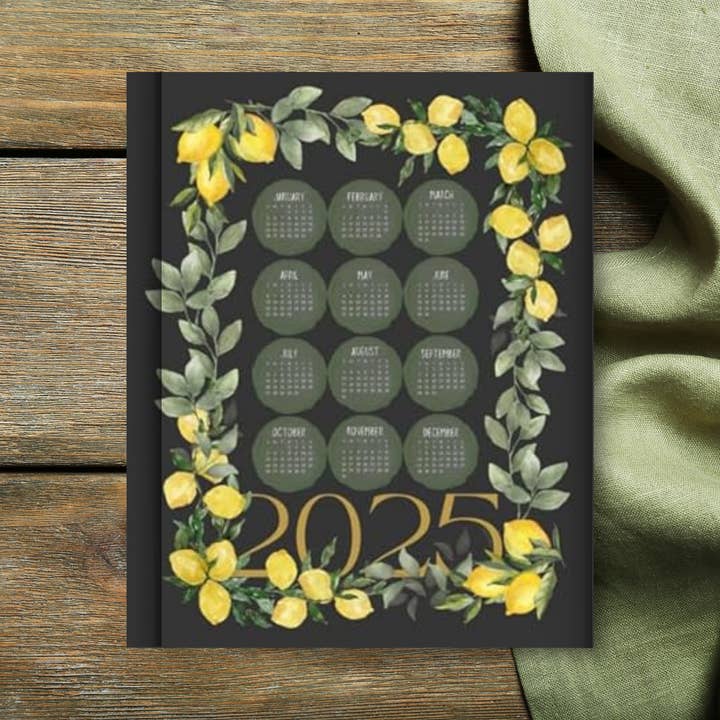 Design Sprinkles - Wholesale Planner - 2025/26 Weekly Planner & Habit Tracker - Lemon Calendar