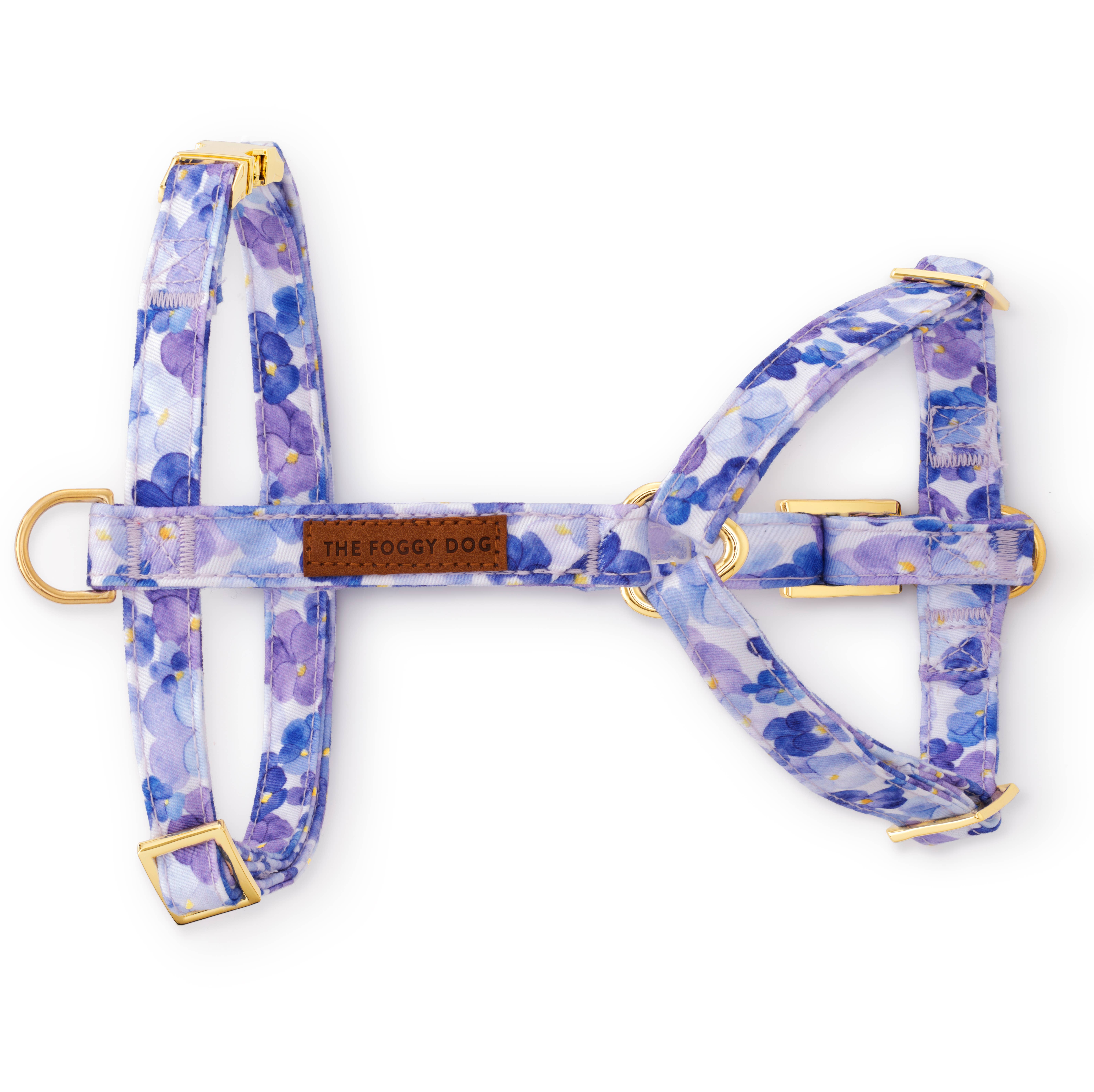 The Foggy Dog - Wholesale Pet Harness - Dog - Pressed Pansies Spring Dog Harness1