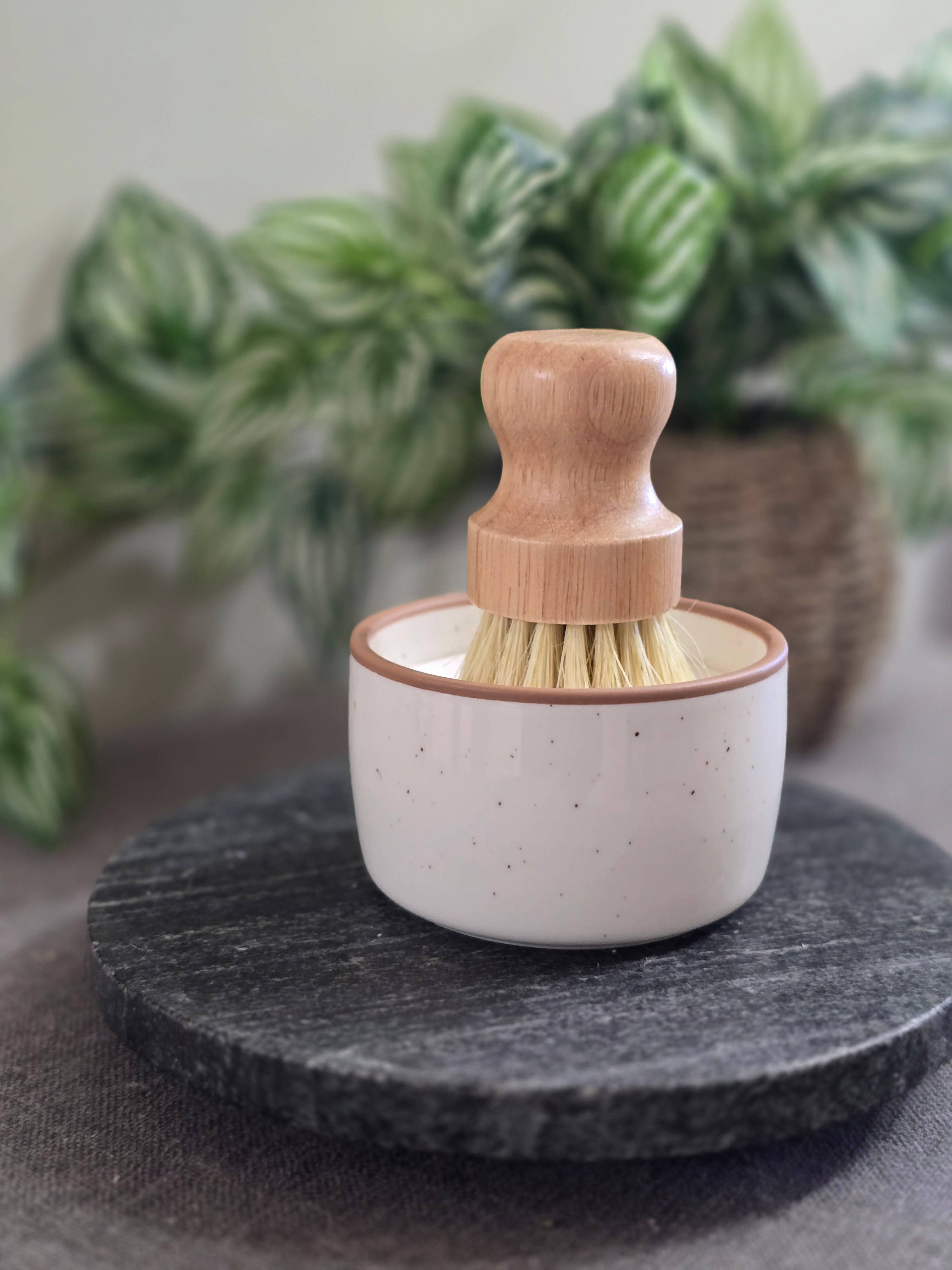 Rooted Essentials - Wholesale Dish Soap - Solid Dish Soap | Eco Dish Soap | Speckled Vanilla Ramekin