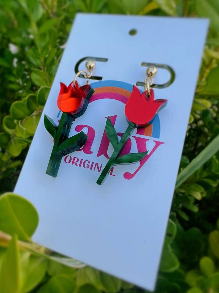 Taby Original: Mañana Sera Bonito Tulip Ohrringe für den Großhandel von Taby Originals