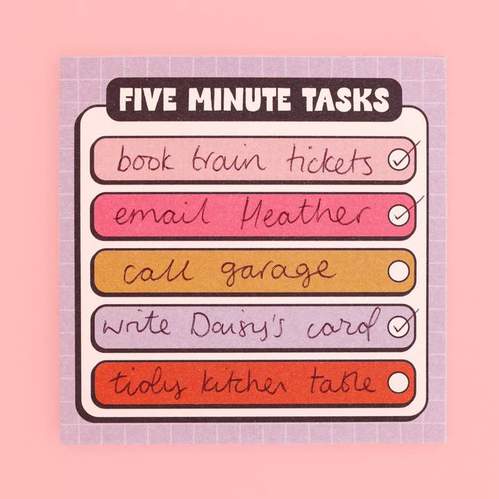 Oh, Laura - Wholesale Notepad - Memo Pad - Five Minute Tasks