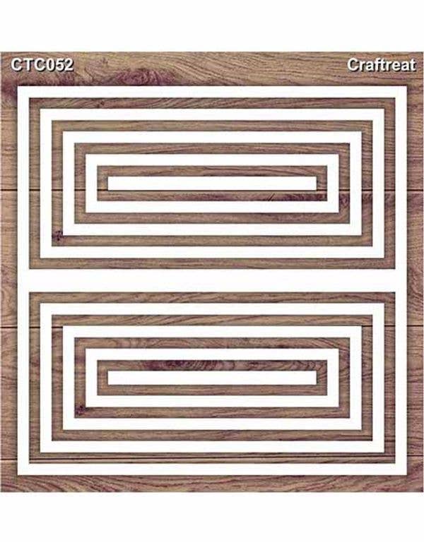 CrafTreat - Wholesale Craft Supplies - CrafTreat Nested Rectangle2 Laser Cut Chipboard 5.5x60