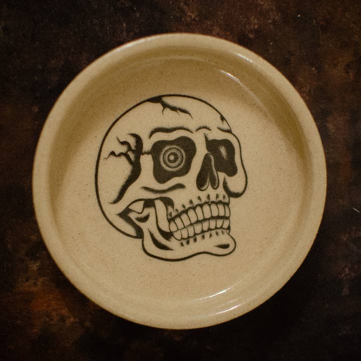 Handmade Stoneware Ceramic Trinket Dish for wholesale by Rock And Rose Motel