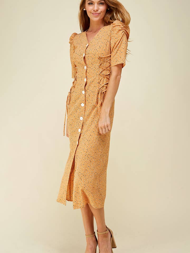 Side spets upp detalj klänning för wholesale av épisode