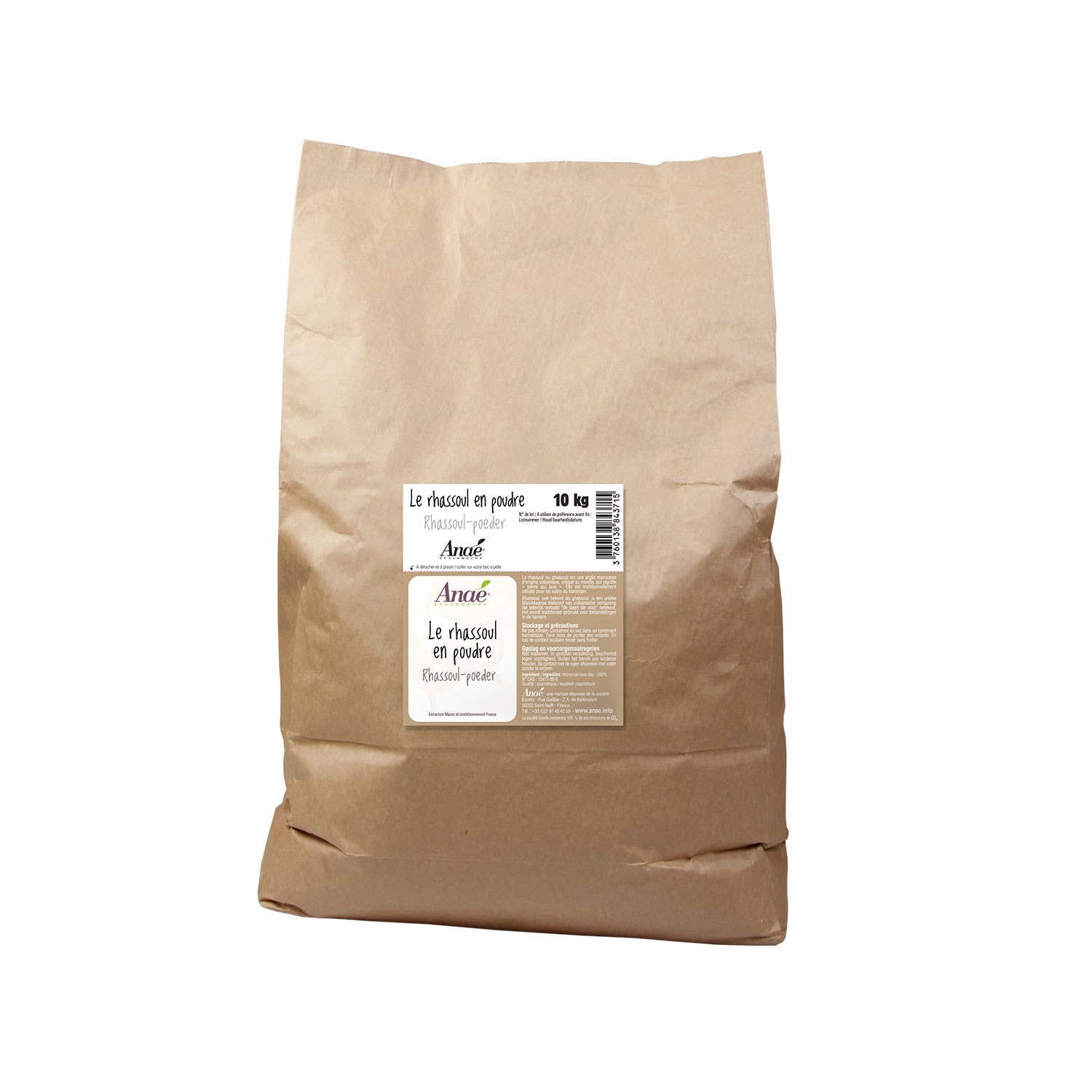 La droguerie écologique - Ah! Table! - Anaé - Venga - Wholesale Skincare Face Mask - Bulk Powder Rhassoul 10 Kg - Anaé