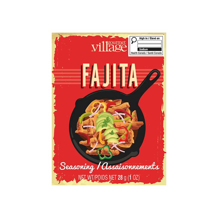 Fajita seasoning recipe box for wholesale by Gourmet Du Village
